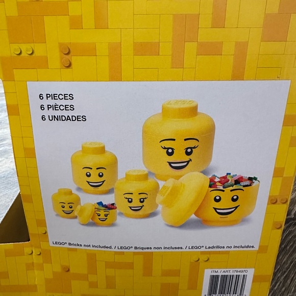 Lego 6 piece set storage set - Picture 3 of 4